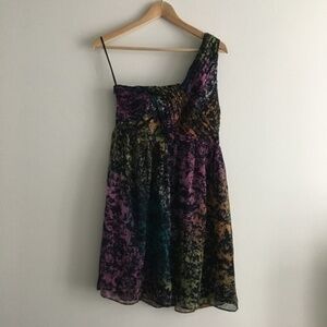 Miss me‎ floral one shoulder Dress Lined